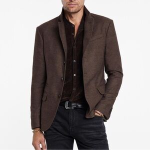 $1298 NWT John Varvatos Rind Jacket 54 Old Bark Brown Men's L Blazer Sport Coat